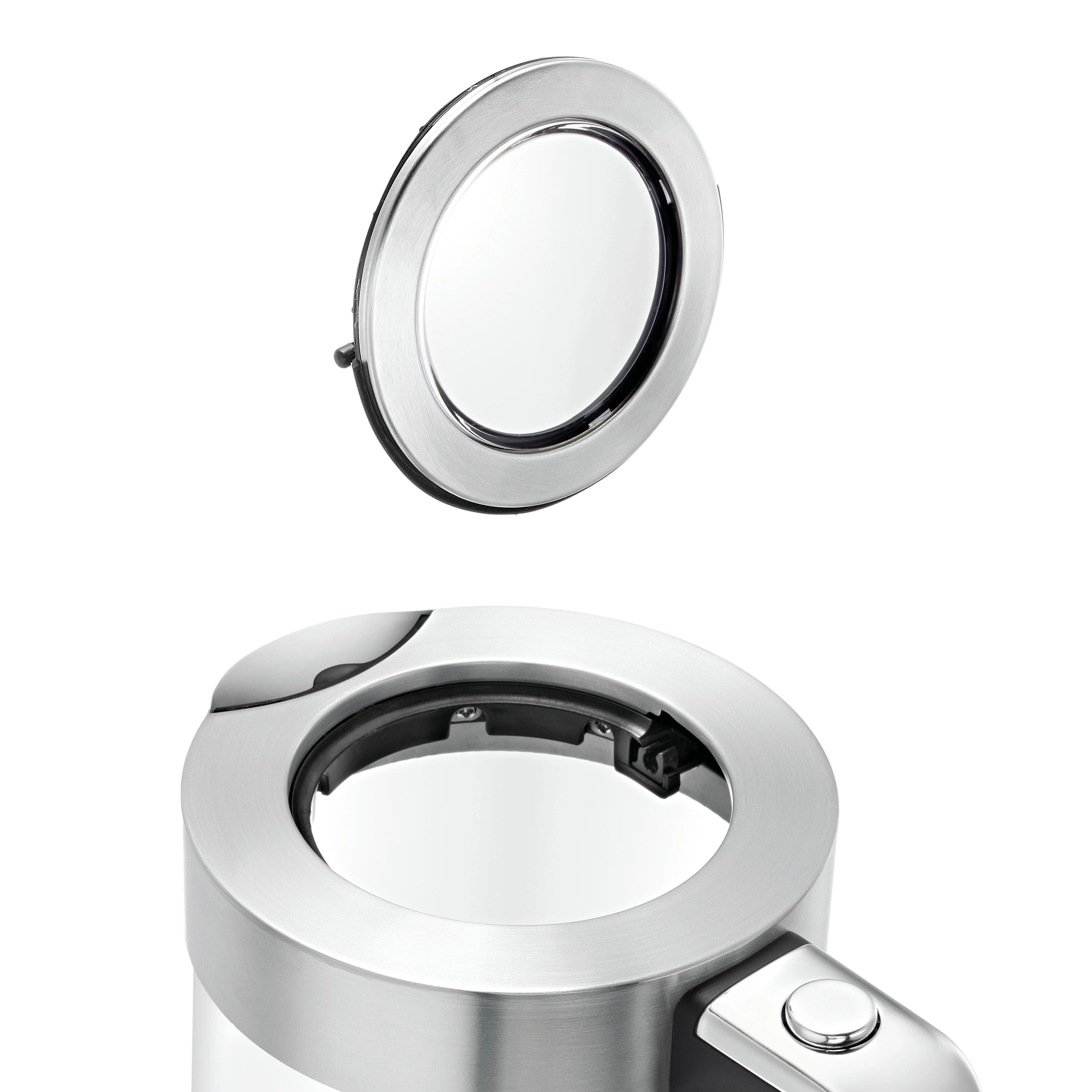 WMF 413150011 LONO Standard virdulys, Glass, Nerūdijantis plienas/Juodas, 3000 W, 360° rotational base, 1.7 L