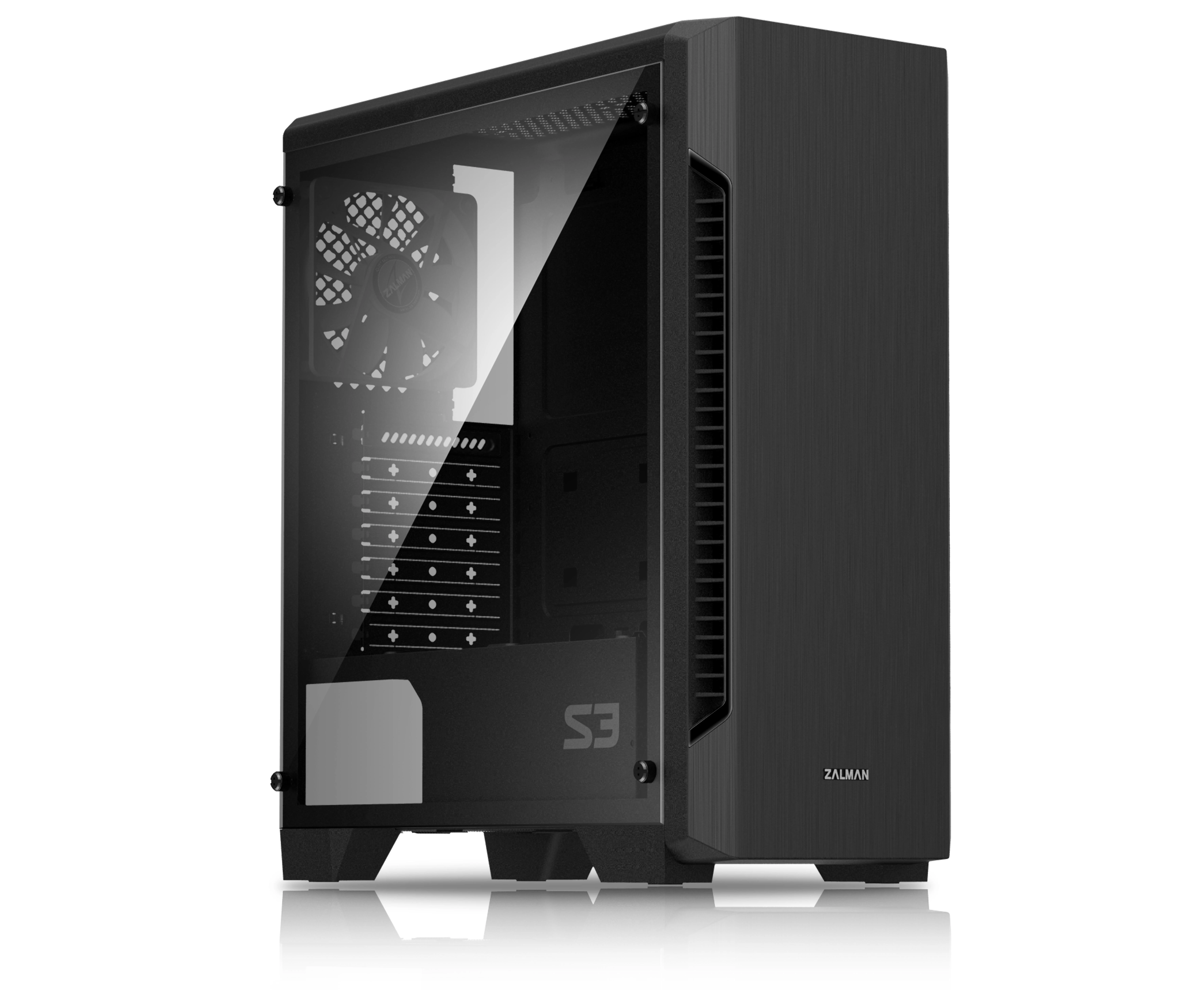 Stacionarau kompiuterio korpusas  ZALMAN S3 case Zalman S3 ATX MID Tower Computer Case with window