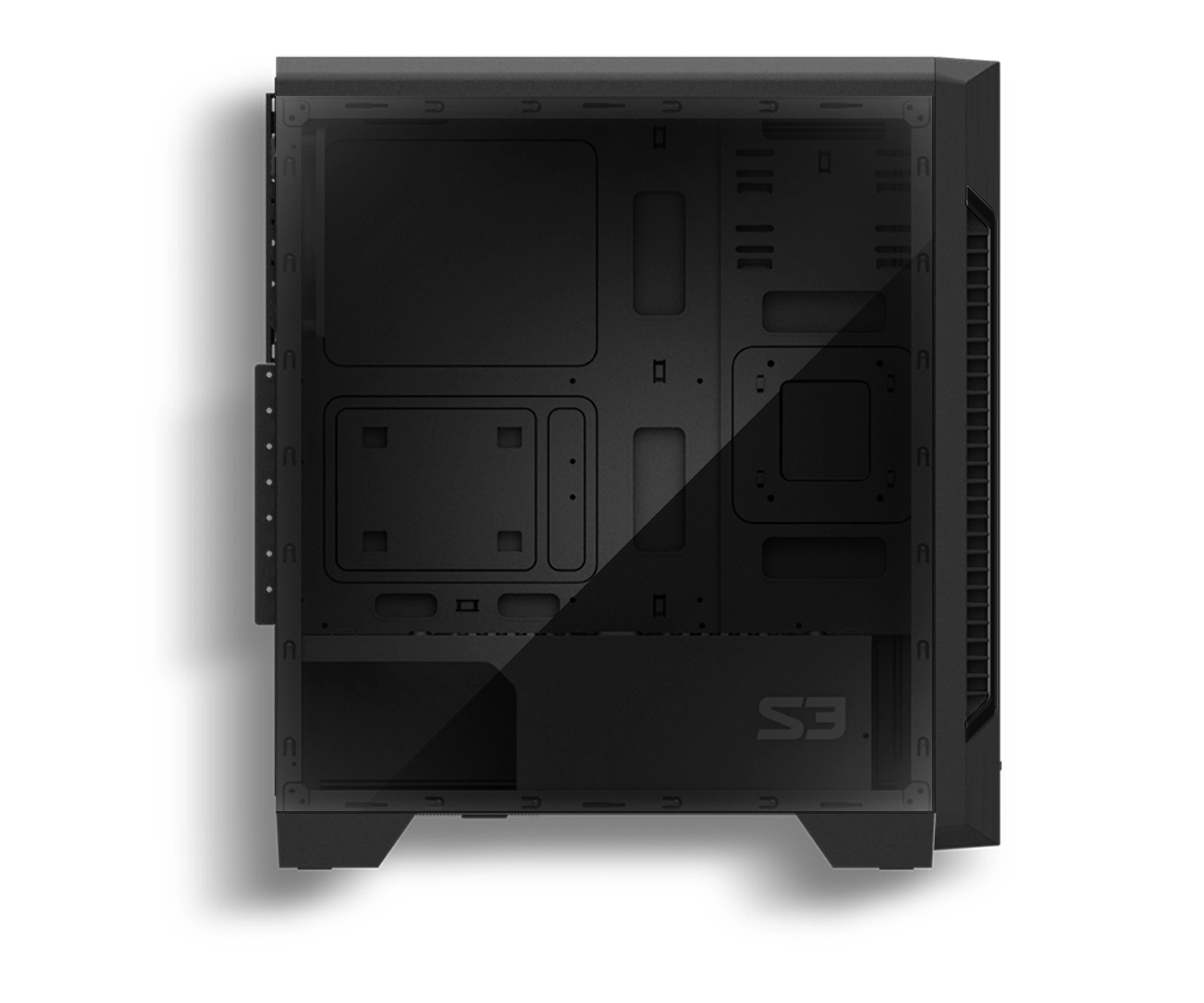 Stacionarau kompiuterio korpusas  ZALMAN S3 case Zalman S3 ATX MID Tower Computer Case with window