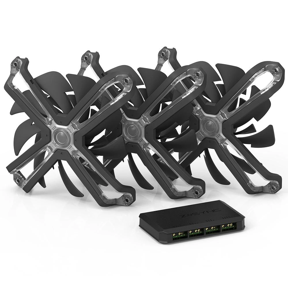 Zalman ZM-SF120A3 kompiuterio aušinimo komponentas Kompiuterio korpusui Ventiliatorius 12 cm Juoda