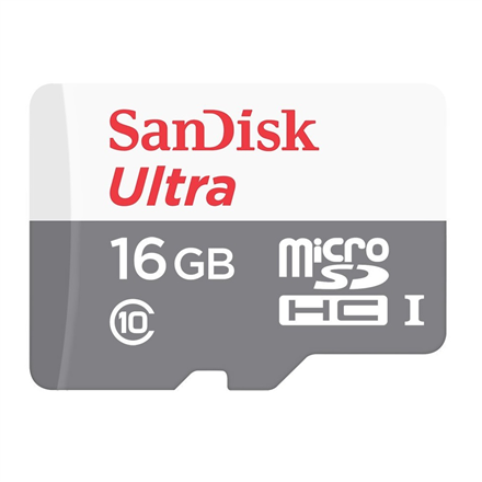 Atminties kortelė SANDISK 16 GB „Ultra Android Micro SDHC“ 80 MB/s, 10 klasė