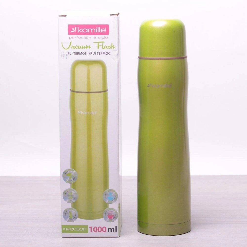 Kamille termosas KM-2000 1000ml (žalias)