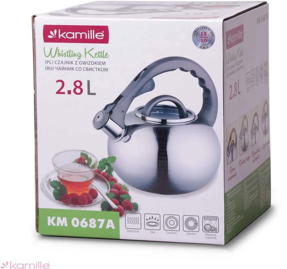 PLIENINIS ARBATINUKAS SU ŠVILPUKU, 2,8L KAMILLE KM0687A