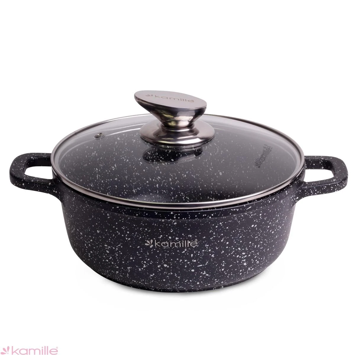 Puodas 2.3 L su marmuro danga KAMILLE 4404