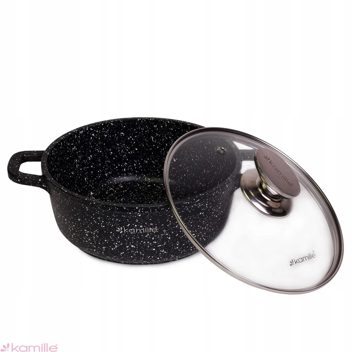 Puodas 2.3 L su marmuro danga KAMILLE 4404