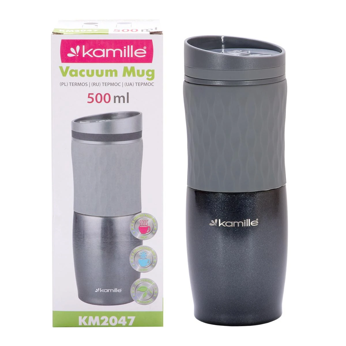 TERMOSAS PUODELIS 0.5L KAMILLE KM-2047