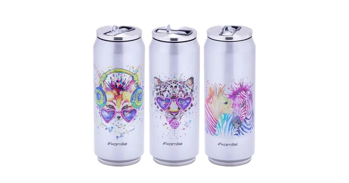 Termosas "Skardinė" 500 ml KAMILLE 2214