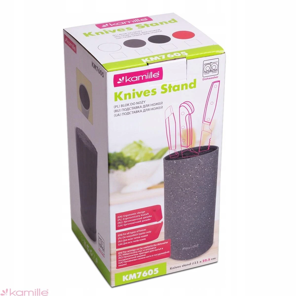 UNIVERSALUS BLOKINIS PEILIŲ STOVAS KAMILLE KM7605 22CM