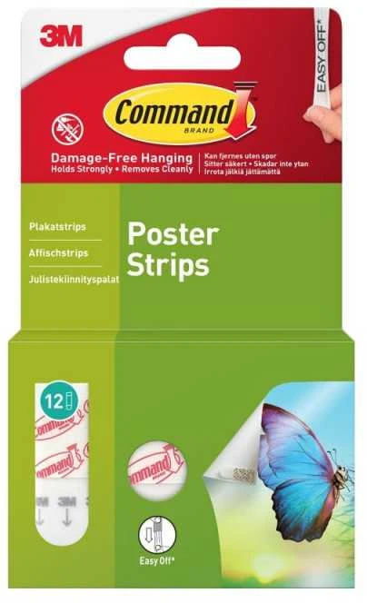 Nuotraukų rėmelis 3M Command plakatų juostelės, 12 juostelių