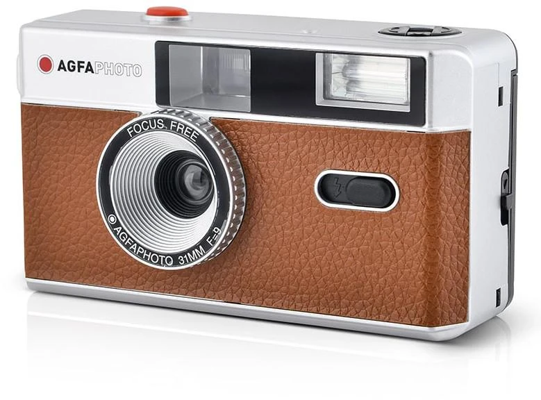 AGFAPHOTO daugkartinio naudojimo fotoaparatas 35 mm RUDAS