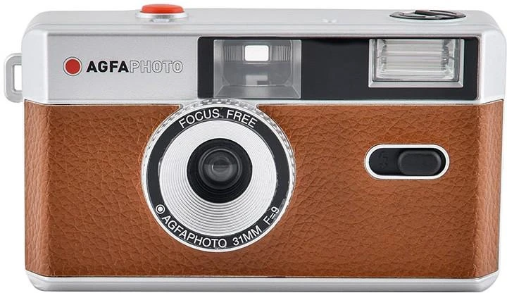 AGFAPHOTO daugkartinio naudojimo fotoaparatas 35 mm RUDAS