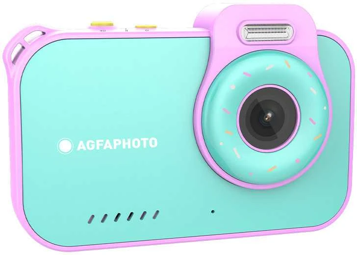 „Agfaphoto“ 12 megapikselių 2,7 tūkst. kartų didesnės skiriamosios gebos povandeninė kamera, atspari vandeniui iki 3 m / kaip dirbtinė oda
