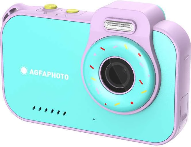 „Agfaphoto“ 12 megapikselių 2,7 tūkst. kartų didesnės skiriamosios gebos povandeninė kamera, atspari vandeniui iki 3 m / kaip dirbtinė oda