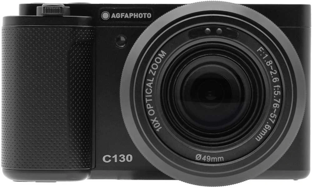 „AgfaPhoto“ – „Realishot C130“ skaitmeninis fotoaparatas – juodas – 2,8 colio jutiklinis ekranas