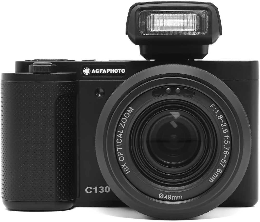 „AgfaPhoto“ – „Realishot C130“ skaitmeninis fotoaparatas – juodas – 2,8 colio jutiklinis ekranas