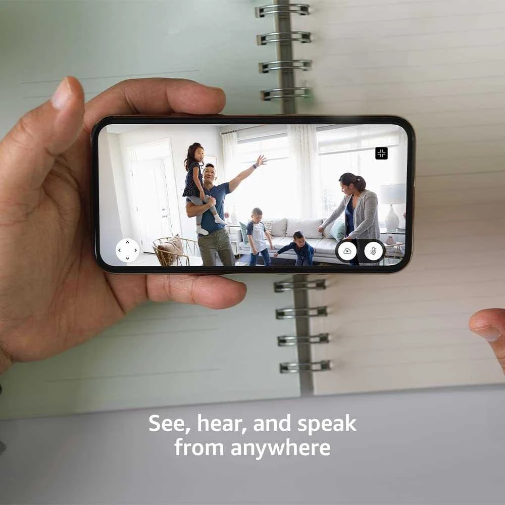 Amazon „Blink“ – mini pakreipiama kamera – juoda