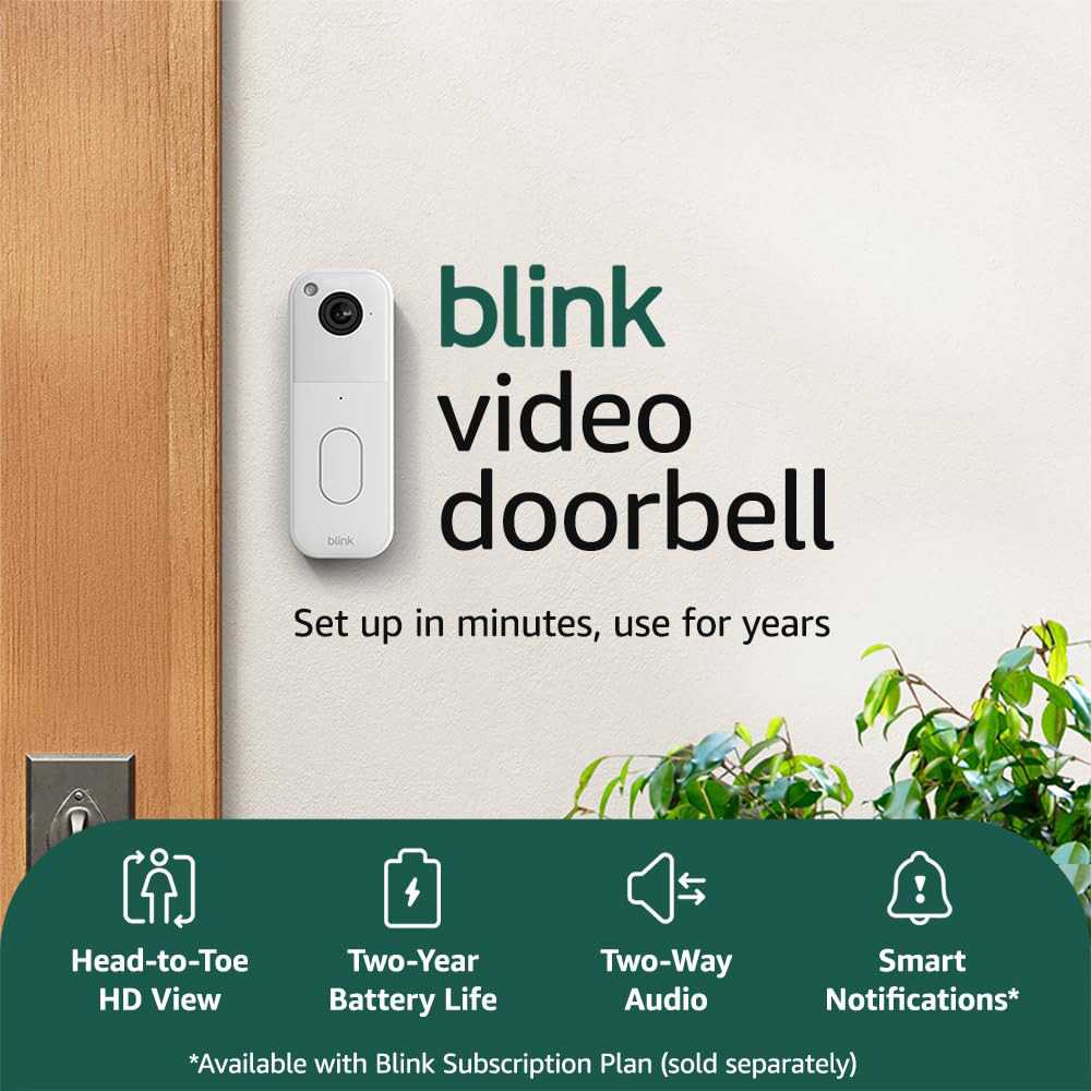 Amazon Blink Video Doorbell 2, baltas