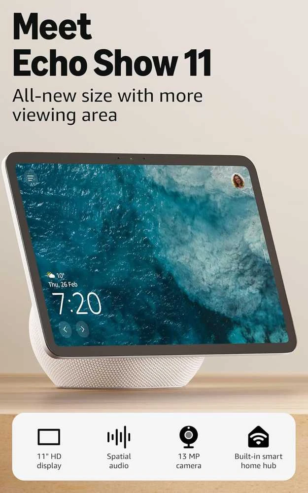 Amazon Echo Show 11 (2025) Baltas DE