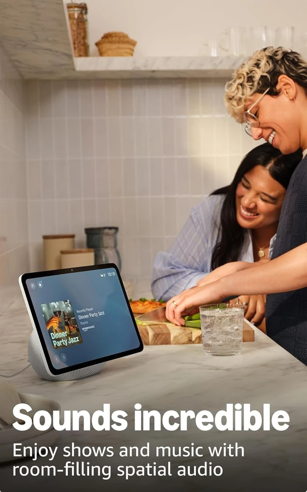 Amazon Echo Show 11, Amazon Alexa, Stačiakampis, Pilka, Ledyno balta, Anglų, Ispanų, 27,9 cm (11")