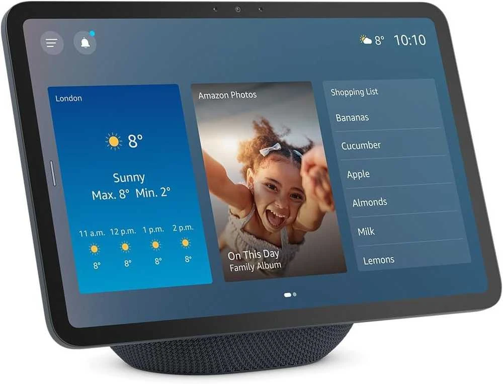 Amazon Echo Show 11, Amazon Alexa, Stačiakampis, Pilka, Ledyno balta, Anglų, Ispanų, 27,9 cm (11")