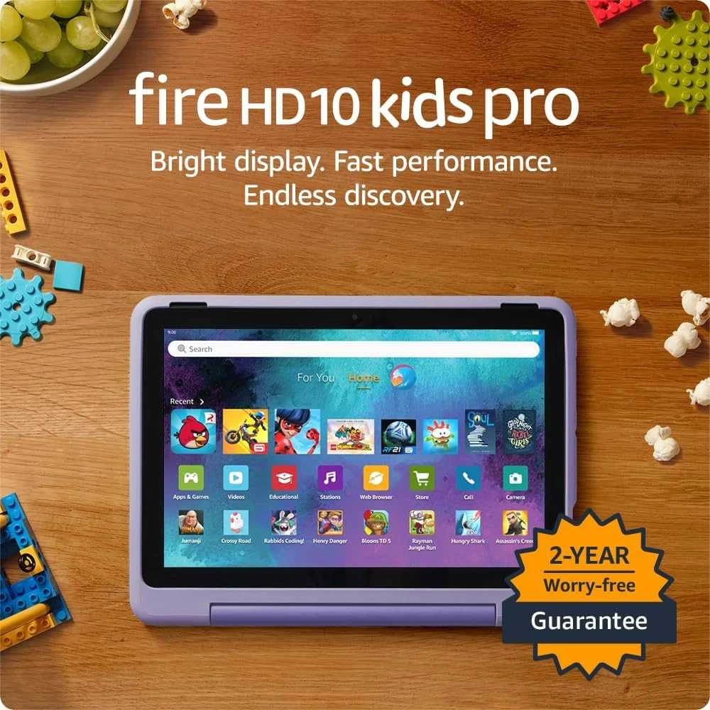 Planšetė Amazon Fire HD 10 32GB Kids Pro 13th Gen, laimingos dienos