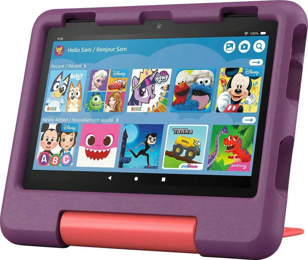 Vaikiškas planšetinis kompiuteris Amazon Fire HD 8 2024, WiFi 32GB, Violetinis