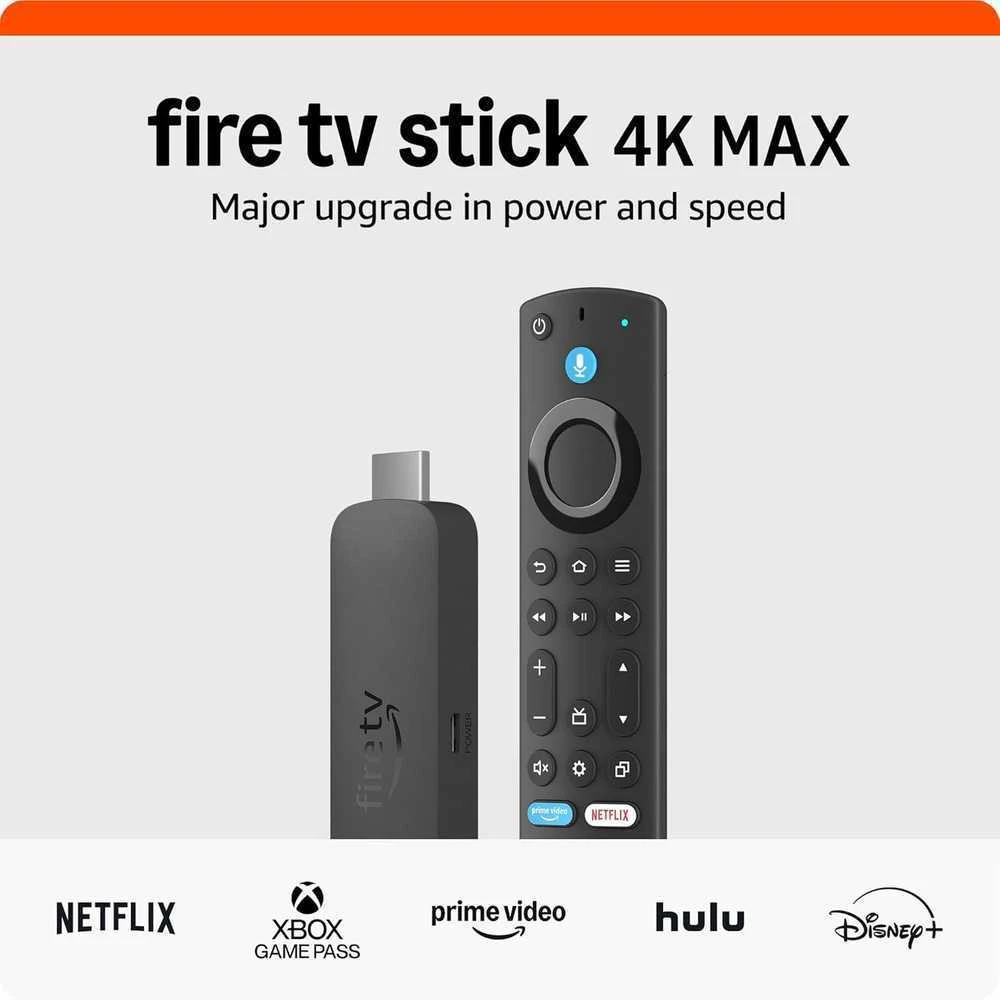 Išmanusis televizijos priedėlis „Amazon Fire TV Stick 4K Max“ su „Wi-Fi 6E“ ir „Ambient TV“ funkcija
