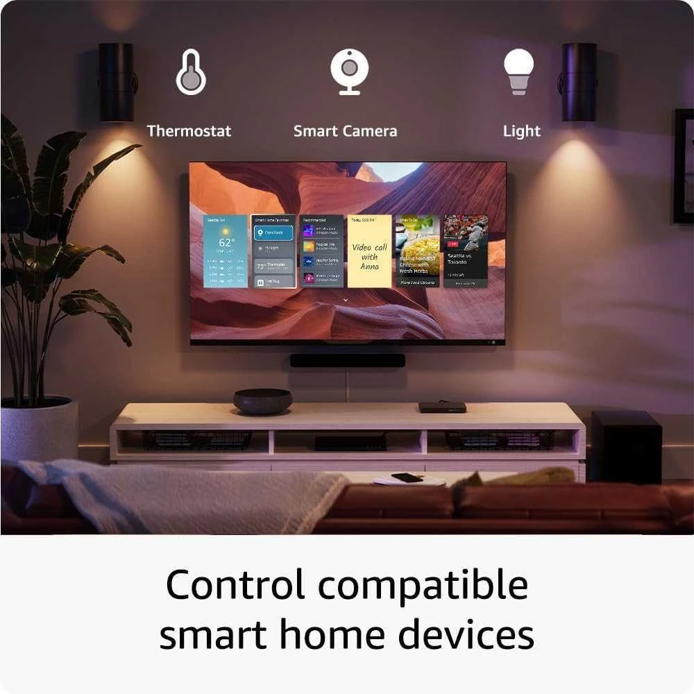 Išmanusis televizijos priedėlis „Amazon Fire TV Stick 4K Max“ su „Wi-Fi 6E“ ir „Ambient TV“ funkcija