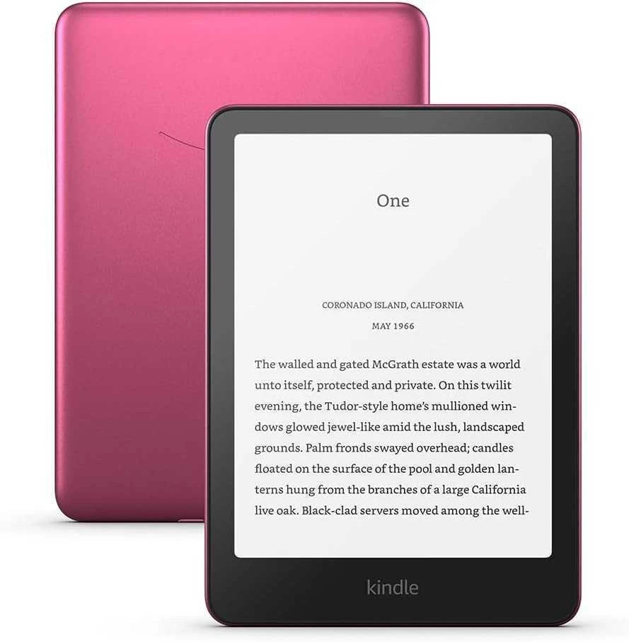 Elektroninė skaityklė Amazon Kindle Paperwhite (2024, 12 karta) 7", 32 GB, rožinė | su reklamomis