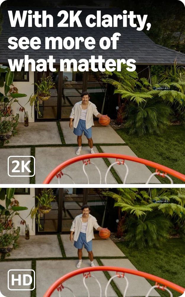 „Amazon“ apsaugos kamera „Blink Outdoor 2K+“ (2 kamerų sistema), balta