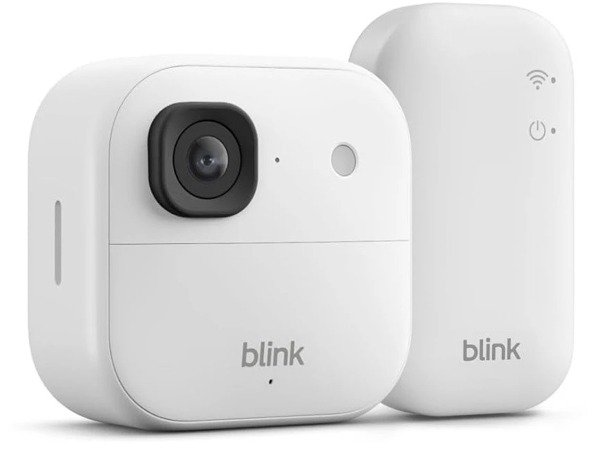„Amazon“ apsaugos kamera „Blink Outdoor 2K+“, balta