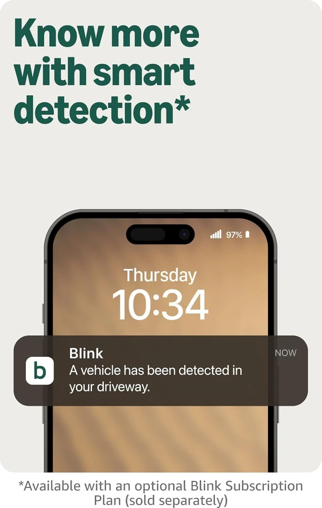 „Amazon“ apsaugos kamera „Blink Outdoor 2K+“, balta