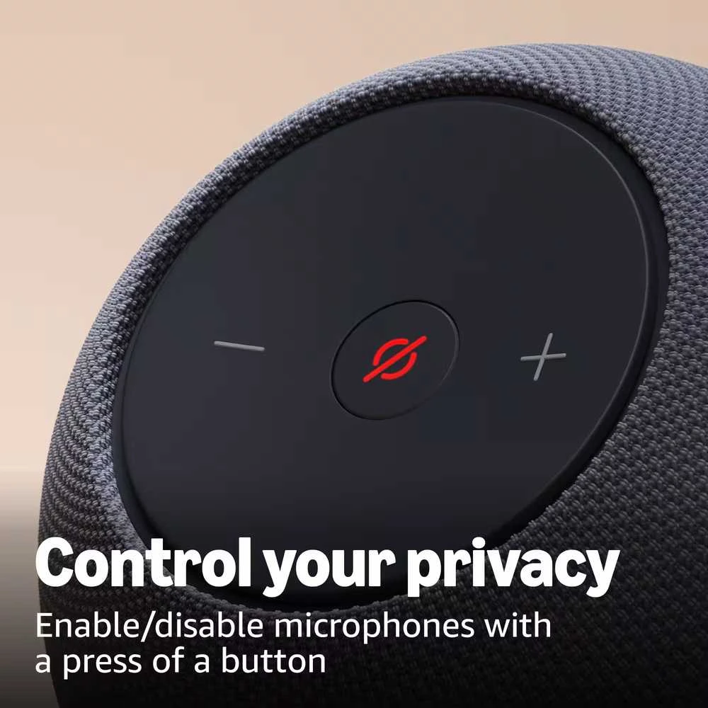 Amazon „Echo Dot Max“ (2025 m.) išmanioji kolonėlė su „Alexa“ – Juodas