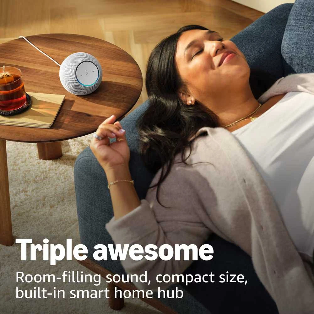 Amazon „Echo Dot Max“ (2025 m.) išmanioji kolonėlė su „Alexa“ – Juodas