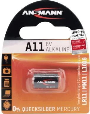 Ansmann A11 6V alkaline baterija pakuotėje