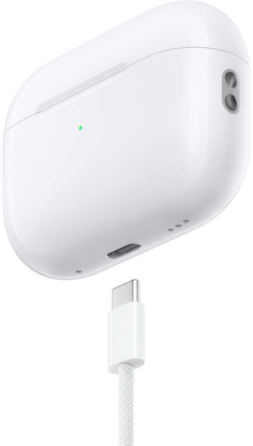 Ausinės Apple AirPods Pro (2 kartos) su "MagSafe" dėklu (USB-C), baltos spalvos