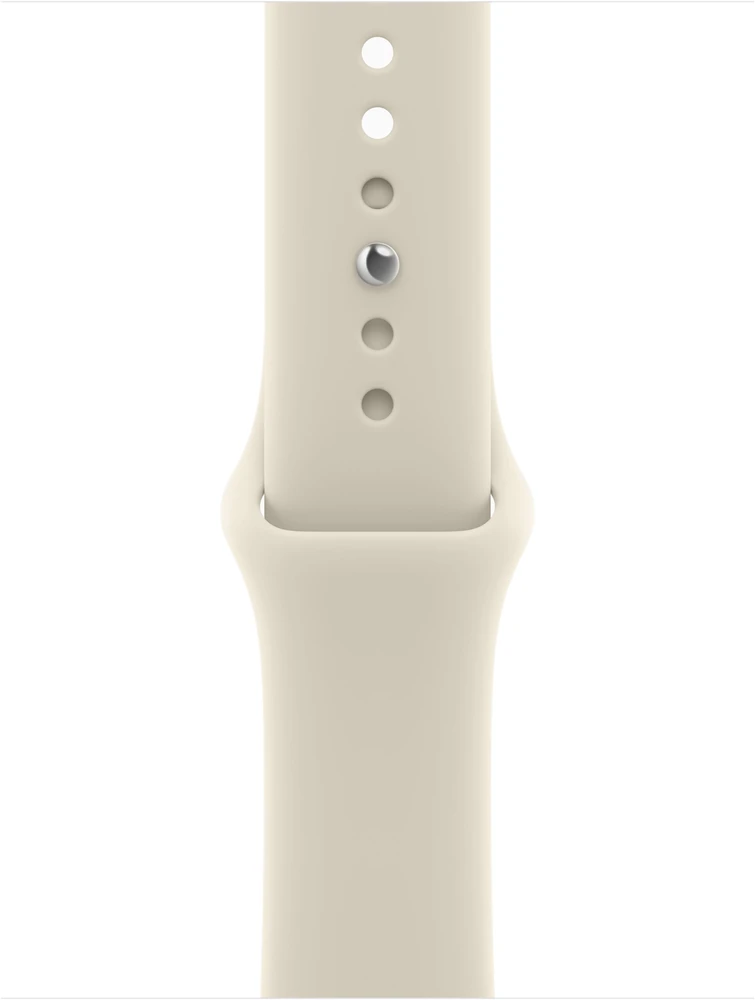 Apple Watch Series 12 GPS + Cellular 42mm Light Gold Aluminium Case with Sand Sport Band - S/M - MJG24ET/A