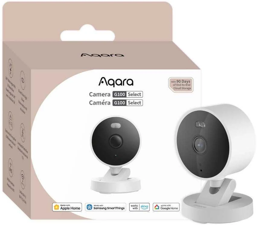 Aqara G100 2K išmanioji kamera IP65, balta (CH-C08D)