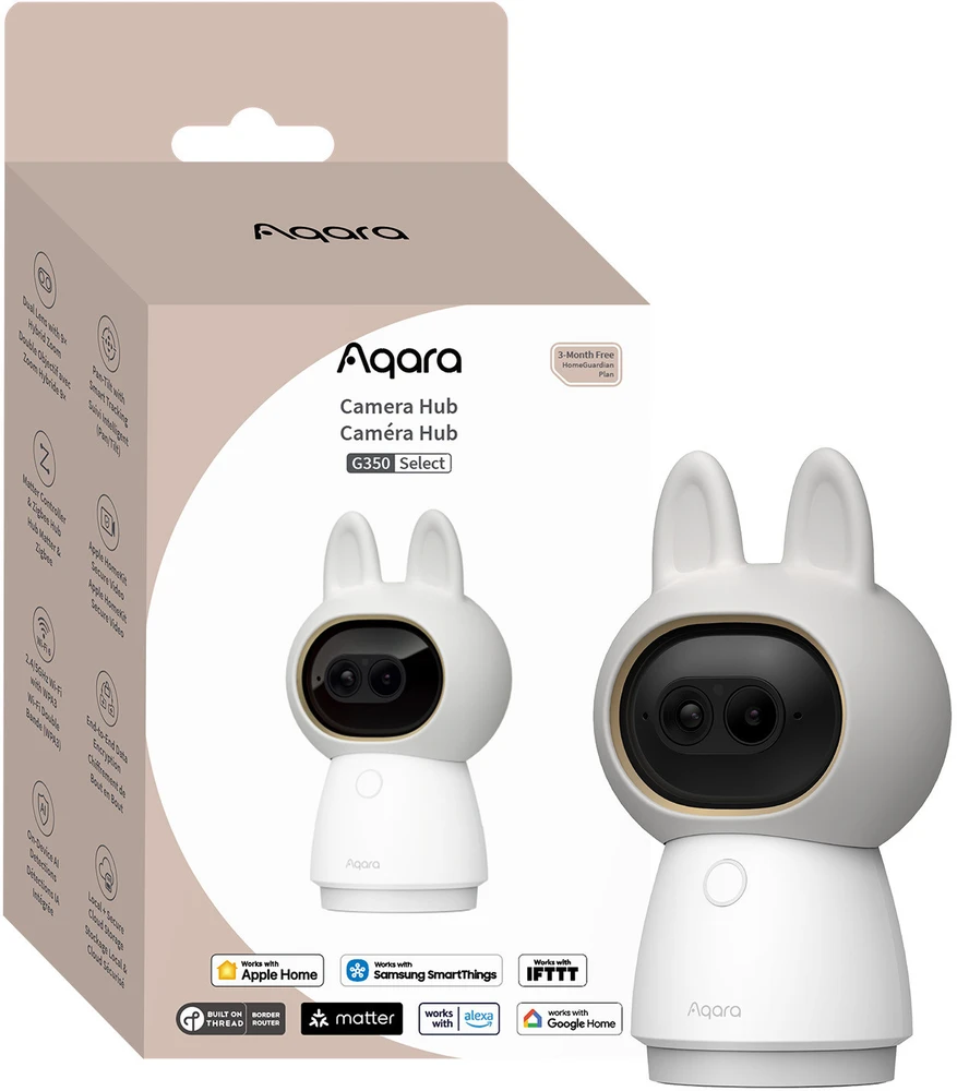 Maršrutizatorius Aqara Kameros šakotuvas G350 Select | IP kamera | 4K, „Wi-Fi“, „Matter 1.5“, „Zigbee“ / „Thread“, „Bluetooth“