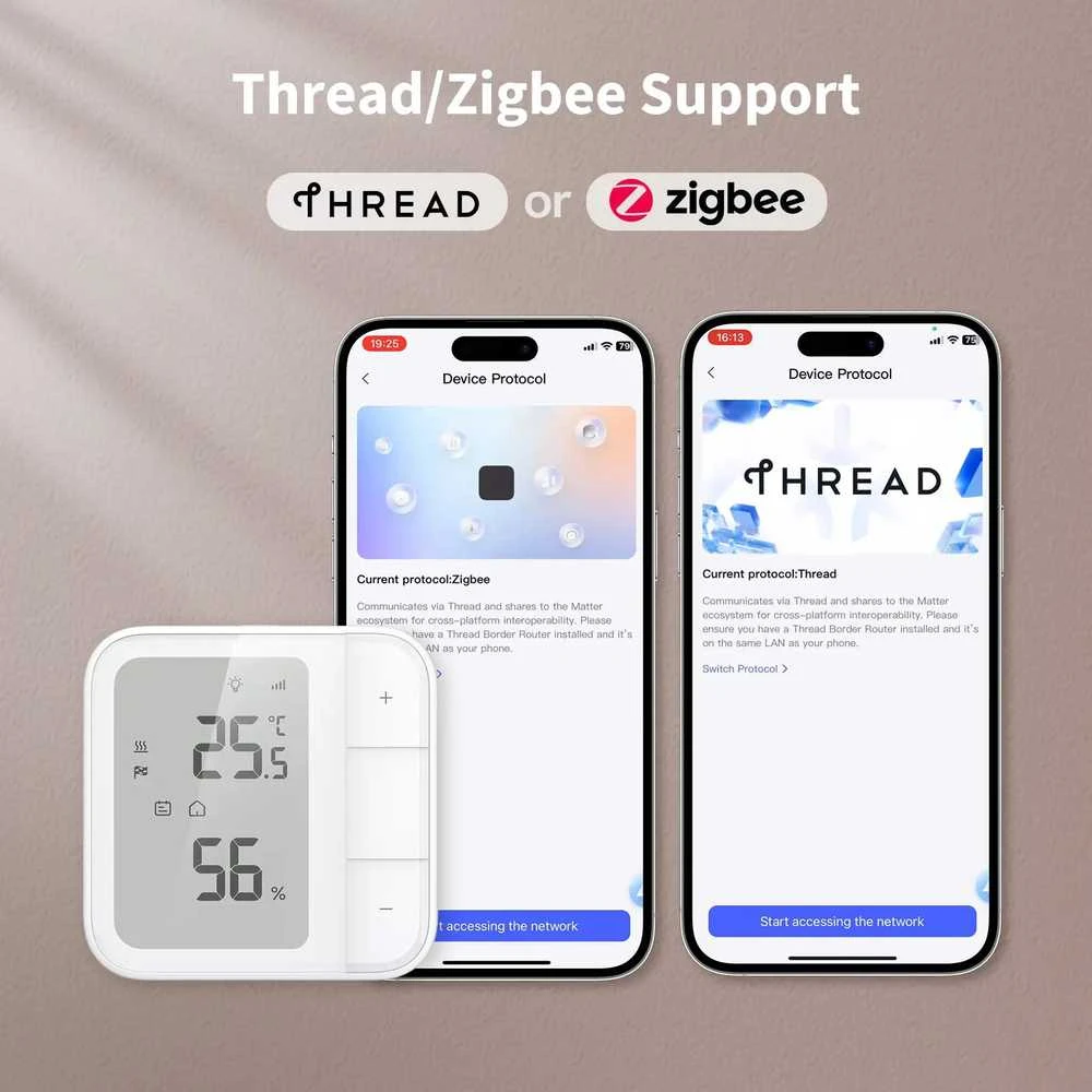 Aqara W500 Grindinio šildymo termostatas, suderinamas su Zigbee / Thread, Matter