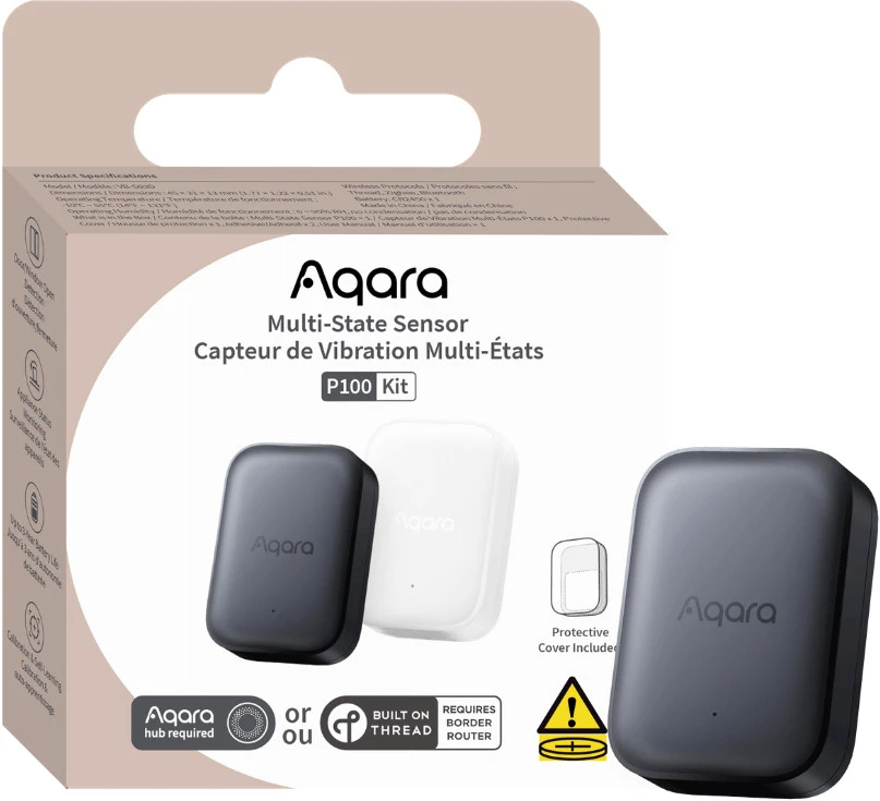 Aqara P100 Kit Multi-state daugiapakopis Zigbee, Thred sensorius, pilkas