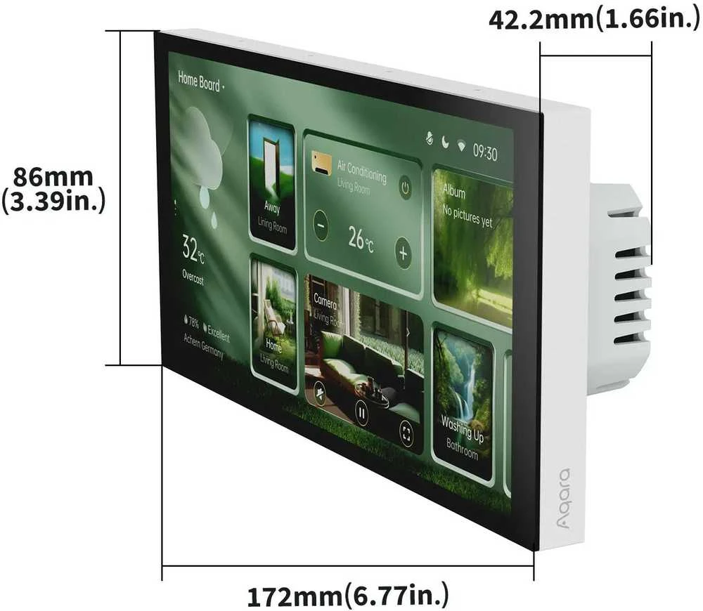 AQARA Panel Hub S1 Plus jutiklinis skydelis (MP-K03D)