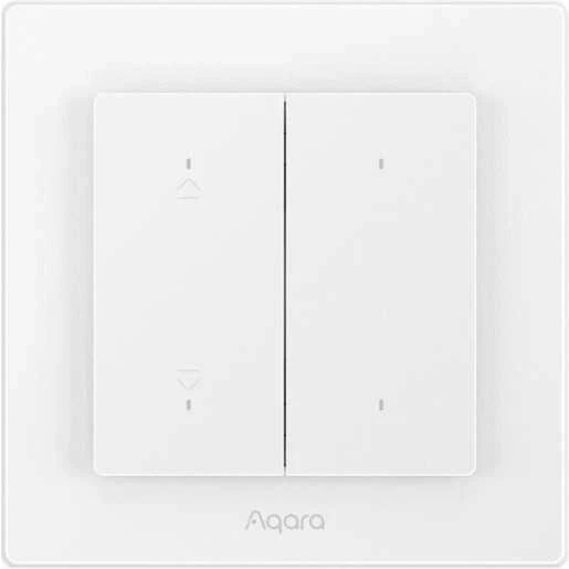 Aqara Shutter Switch H2 EU Kit (DS-K02D) išmanus roletų/žaliuzių jungiklis su Matter over Thread ir Zigbee