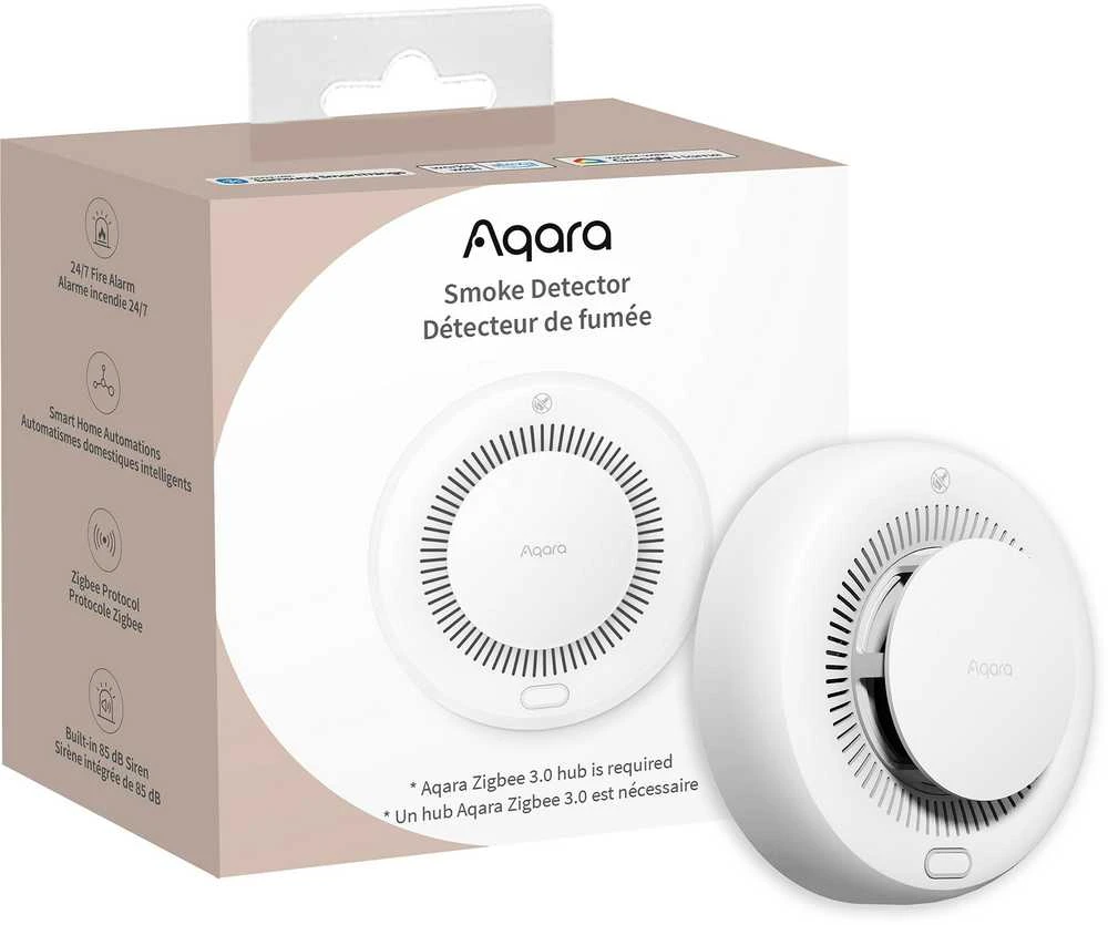 AQARA dūmų detektorius (SD-S01D) Zigbee 3.0