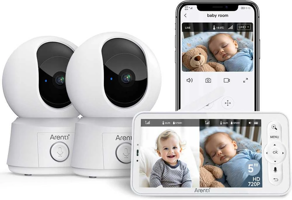 Arenti Nanny BC kamera, 12S*2 3M rinkinys
