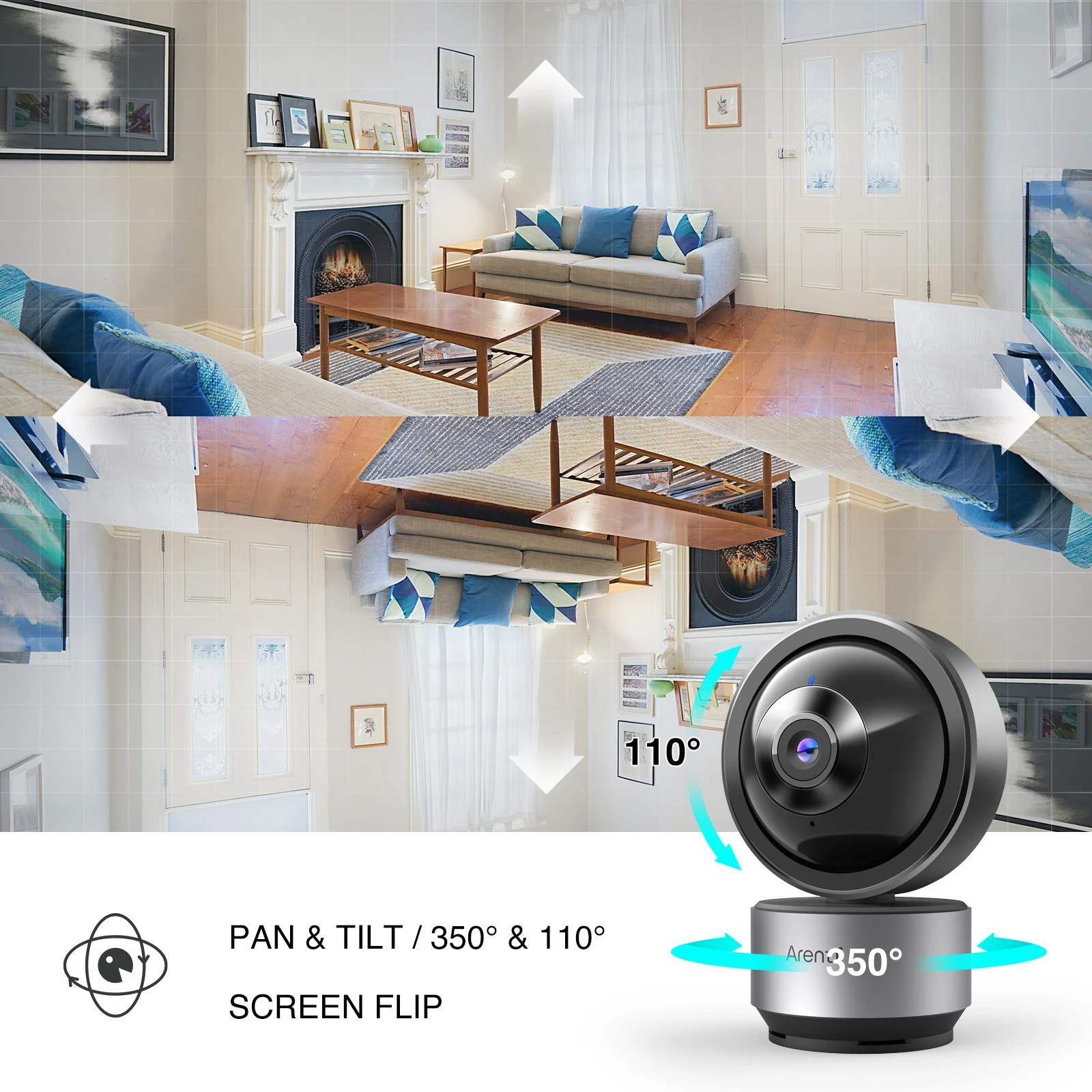 Arenti Domei-32 Wi-Fi Vidaus kamera su SD kortele