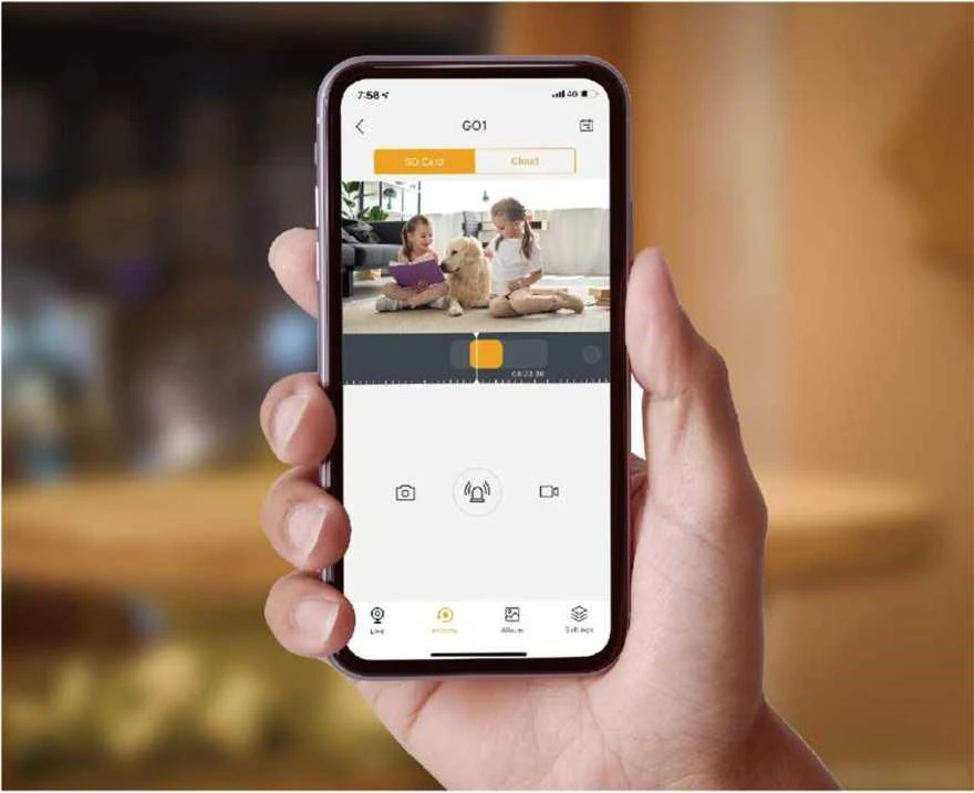 Arenti Domei-32 Wi-Fi Vidaus kamera su SD kortele