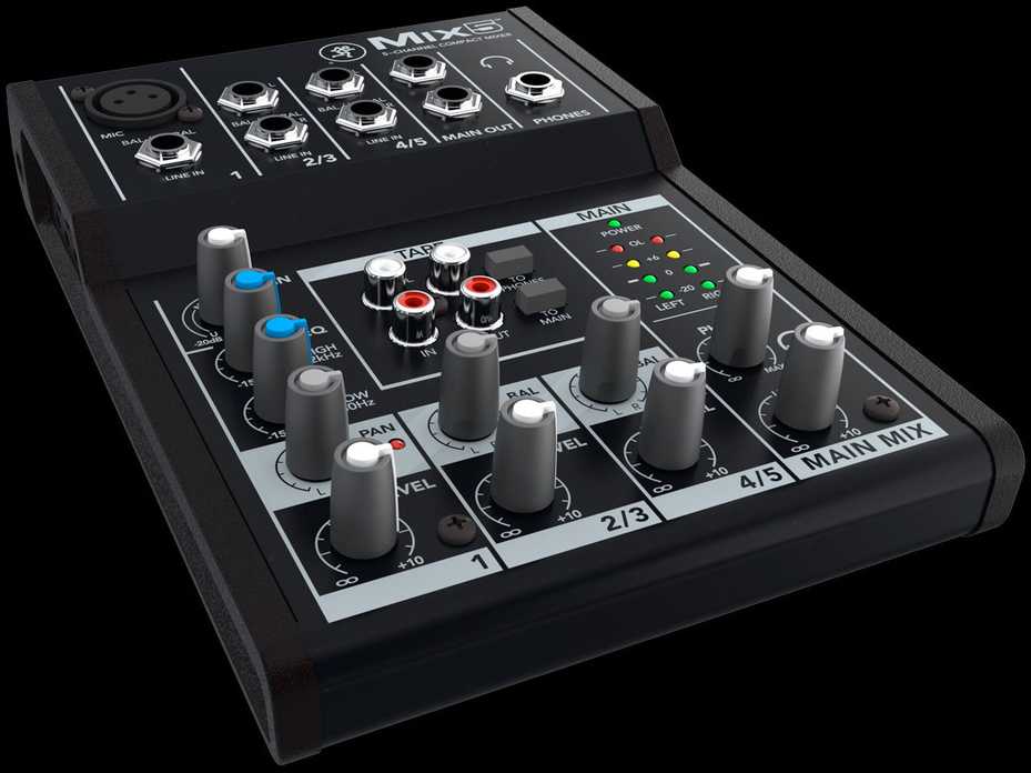 MCK Mackie Mix5 5 kanalai 20 – 30000 Hz Juoda