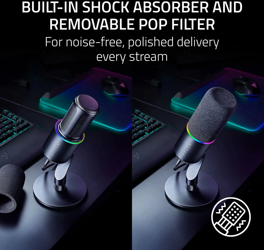 Razer Seiren V3 Pro Juodas