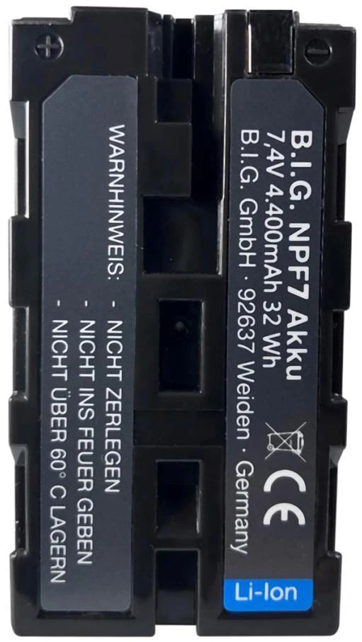 B.I.G. DIDELIS akumuliatorius Sony NP-F750 4400mAh (427706)